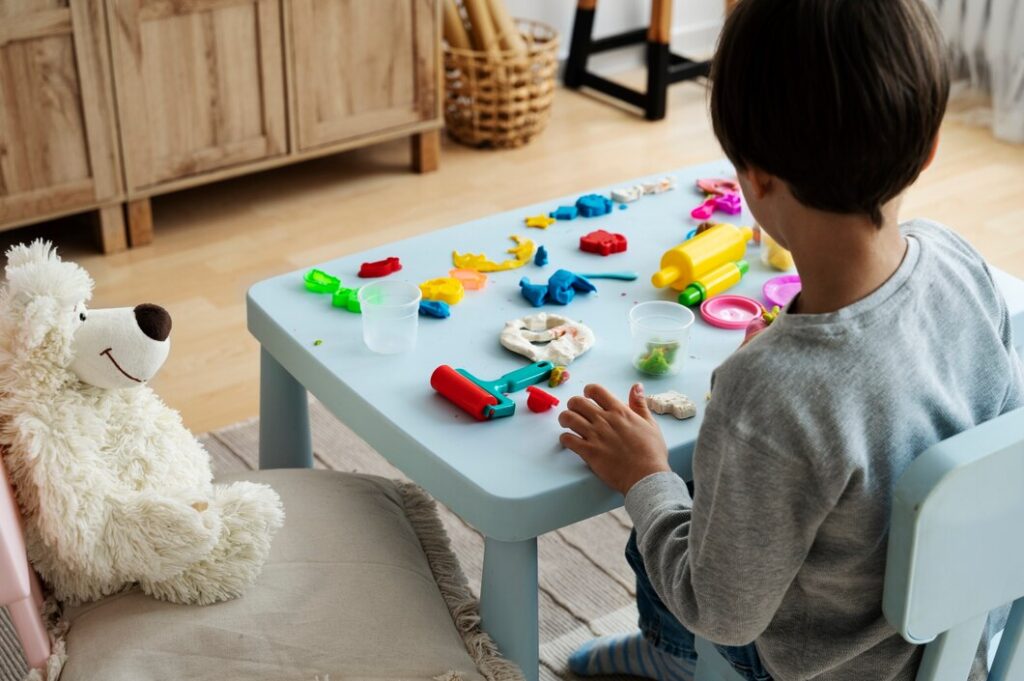 Kids Playing With Creative Toys