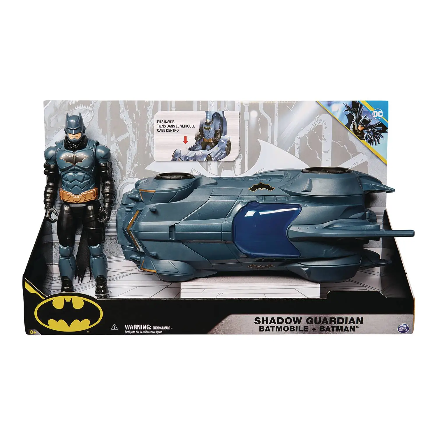 DC Batman Shadow Guardian Batmobile 12″ with Figure Set